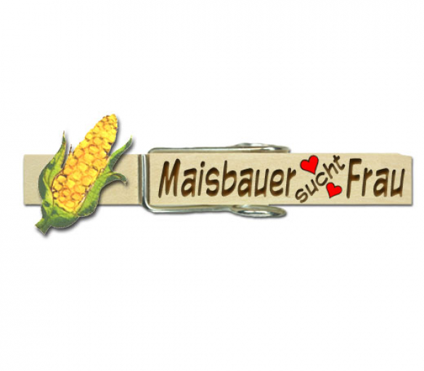 Glupperl mit einem bemalten Maiskolben