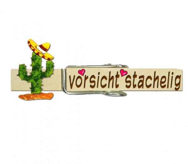Glupperl mit einem gelben Sombrero auf einem Wüstenkaktus