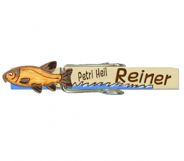 Glupperl mit einem grün-gold bemalten Schlei