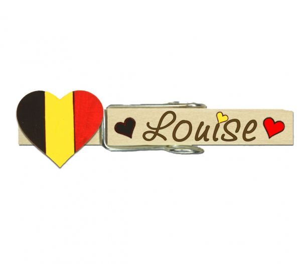 Gluppal mit dem handbemalten Herzen Belgiens