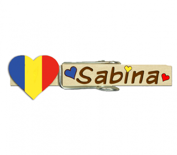 Glupperl mit einem handbemalten Herz Rumäniens