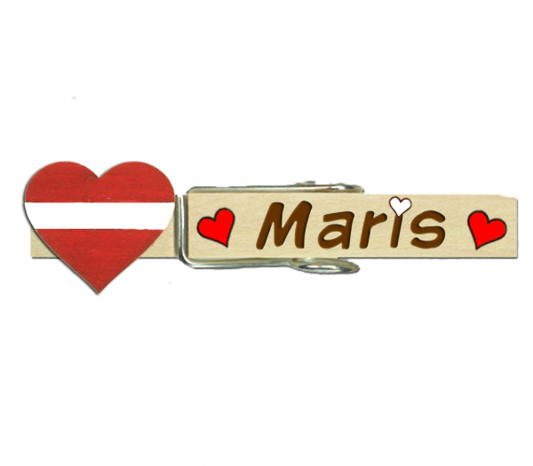 Glupperl mit dem Herzen Lettlands