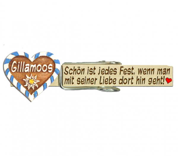 Glupperl mit dem bemalten Gillamooser Volksfestherz