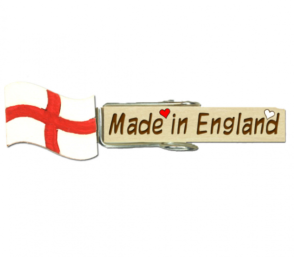 Glupperl mit der Fahne Englands