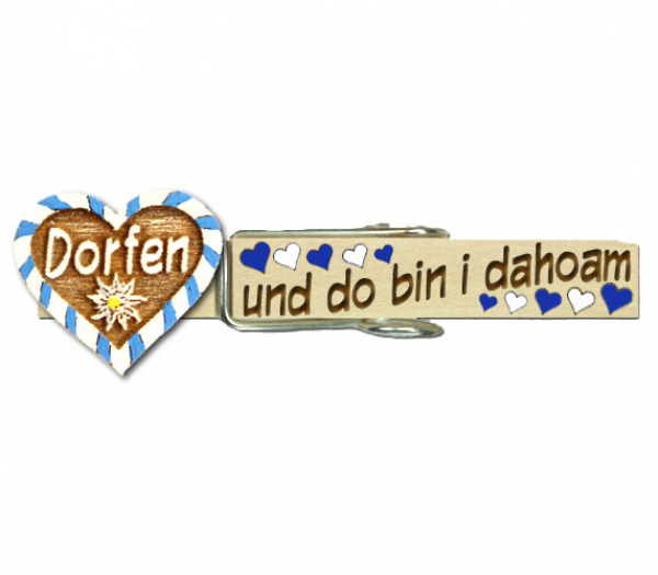 Wäscheklammer mit einer wunderschönen Palme