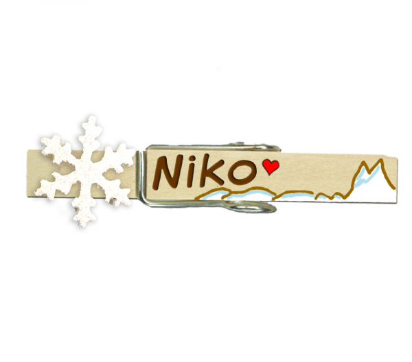 Glupperl mit einer schönen 3D Schneeflocke