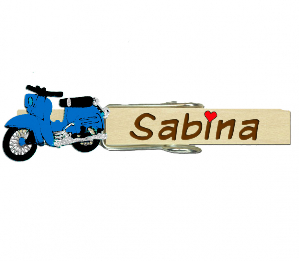 Glupperl mit einer blauen "Schwalbe"