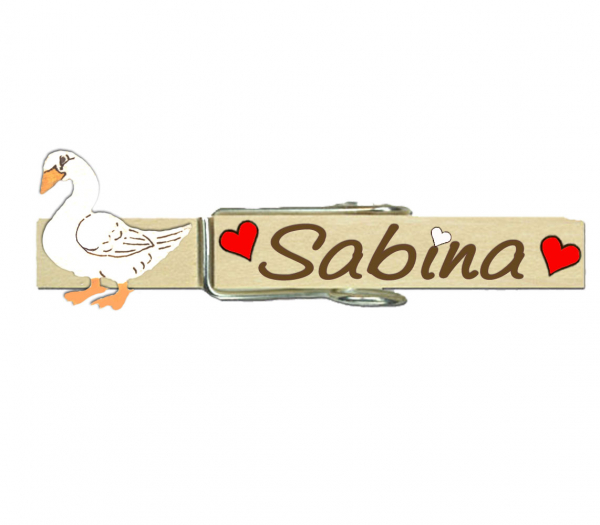 Glubberl mit einer super bemalten Gans