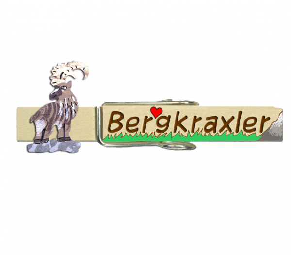 Glubberl mit einem handbemalten Steinbock