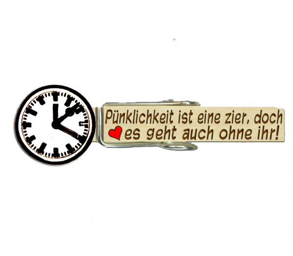 Glupperl mit einer handbemalten S-Bahn Uhr