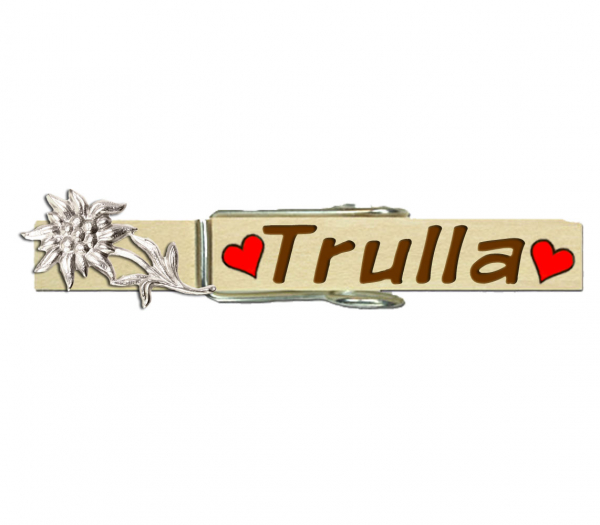 Glupperl und ein Metall Edelweiß mit Stiel