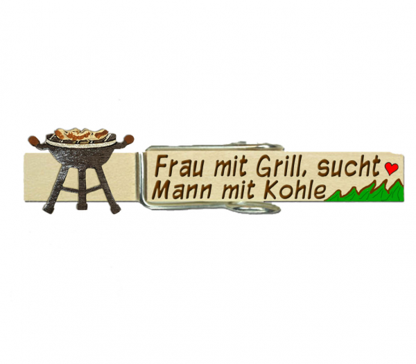 Frauenglupperl mit einem genial bemalten Grill