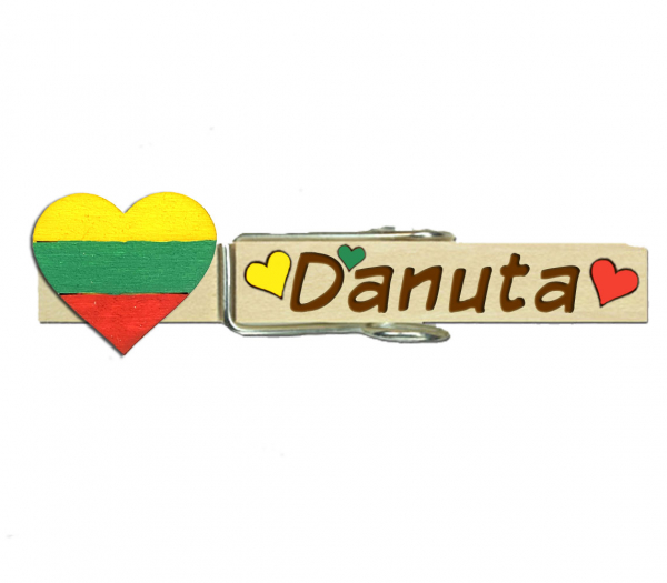 Glupperl mit einem Herz aus Litauen