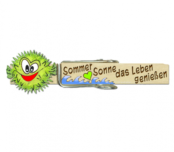 Wäscheklammer mit einer wunderschönen Palme