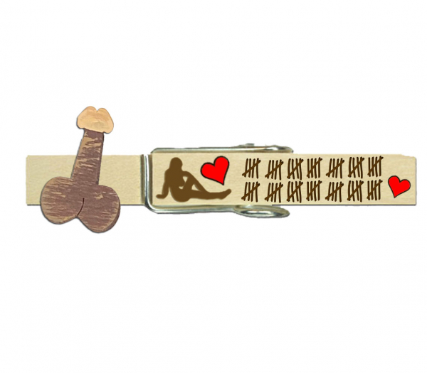 Voixfestglupperl mit einem handbemalten dunklen Zipfel