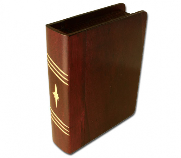 Buch-Trick-Box weinrot