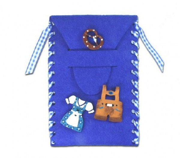 Handytasche fürs Dirndl in dunkelblau