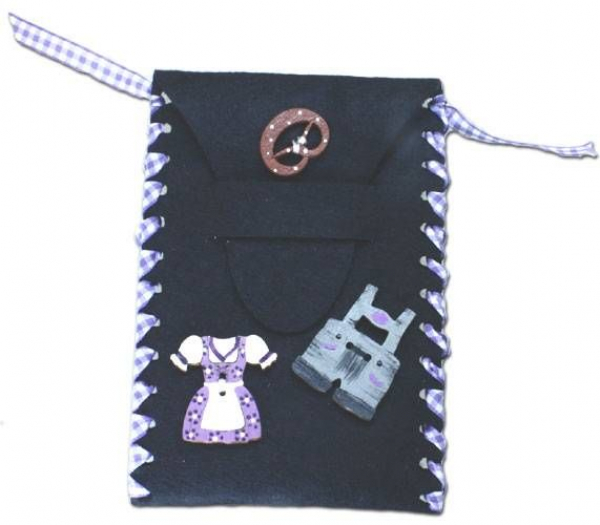 Handytasche fürs Dirndl  in schwarz