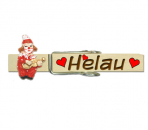 bedrucktes Klupperl mit einem traurigen 3D Clown