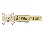 Glupperl mit einem Totenkopf und Knochen