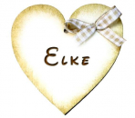 großes goldfarbenes Bayerisches Herzerl