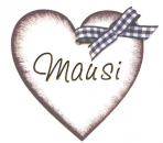 großes dunkelbraunes Bayerisches Herzerl