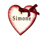 kleines bordeauxfarbenes Bayerisches Herzerl