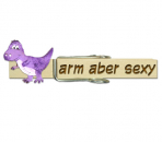 Glubbal mit einem lilafarbenen Dino