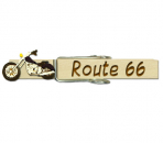 Glupperl mit einem schwarzen Chopper