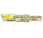 Glupperl mit einem gelben Hubschrauber