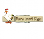 Glupperl mit einem weißen Huhn