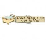 Glupperl mit einer Badewanne (gold)