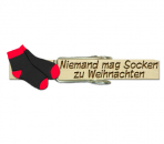 Glupperl mit rot/schwarzen Socken