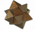 Holzpuzzle dunkler Stern