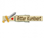 Wiesnglupperl mit einem handbemalten mittelalterlichen Schwert