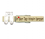 Glupperl weiß bemalten Balettschuhen