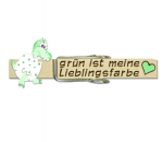 Glupperl mit einem hellgrünen Dinoküken