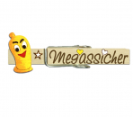 Glupperl mit einem gelben Kondom neu