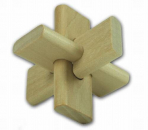 Holzpuzzle helles Hindernis gross