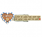 Glupperl mit dem bemalten Gillamooser Volksfestherz