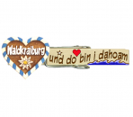 Glupperl mit einem handbemalten Waldkraiburger Volksfestherz