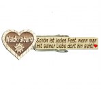 Glupperl mit einem unbemalten Waldkraiburger Volksfestherz