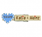 Glupperl mit einem kleinen hellblauen Volksfestherz