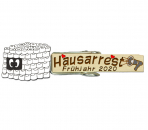 Glupperl mit einer wunderschönen Klopapierburg