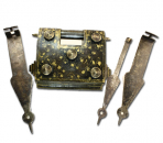 schweres mittelalterliches Koffer-Trick-Schloss