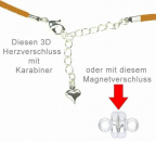 Lederhalsband mittelbraun