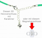 Lederhalsband mittelgrün