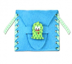 Wiesn-Kondomtasche in türkis