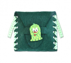 Wiesn-Kondomtasche in dunkelgrün