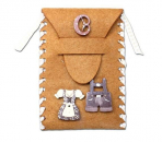 Handytache fürs Dirndl in honiggelb